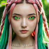 22mm Sweety Green Sclera Contacts - Hulk